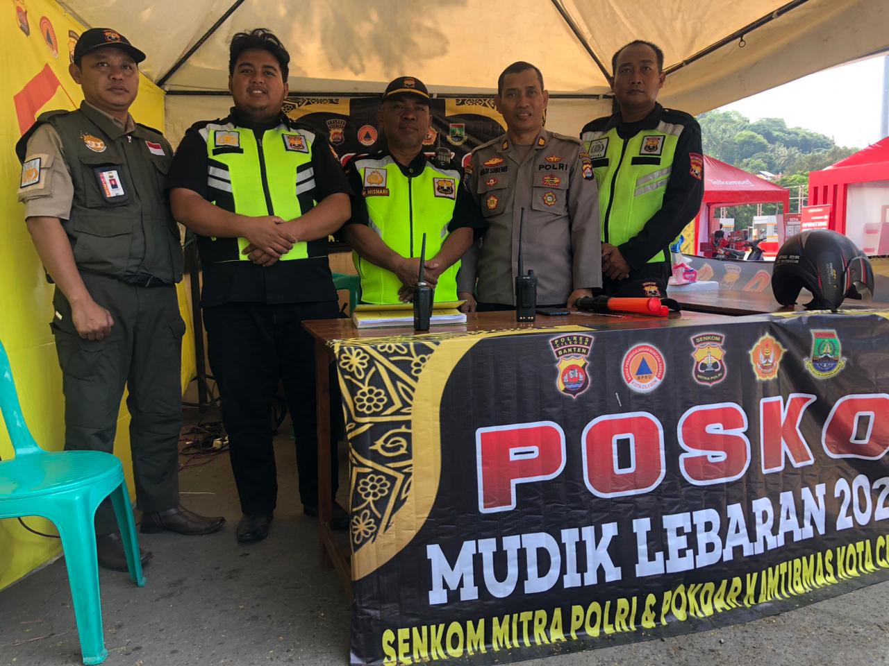 Kunjungan Kasat Binmas Polres Cilegon di POSPAM Pelabuhan Merak