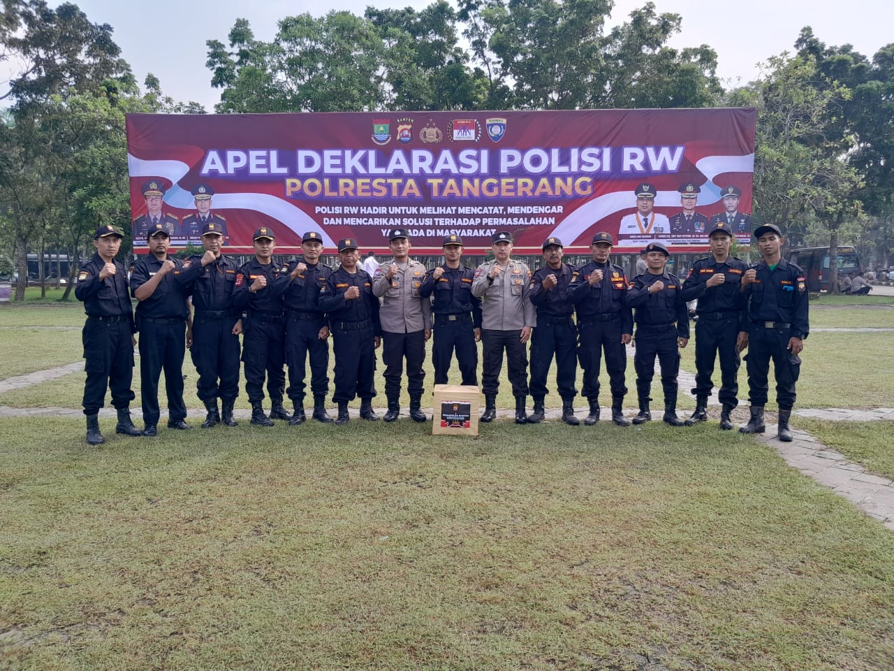 Senkom Menghadiri Apel Deklarasi Polisi RW Polresta Tangerang