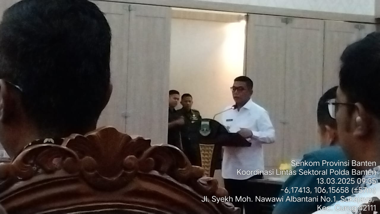 Senkom Mitra Polri Provinsi Banten Hadiri Rapat koordinasi di Pendopo Gubernur